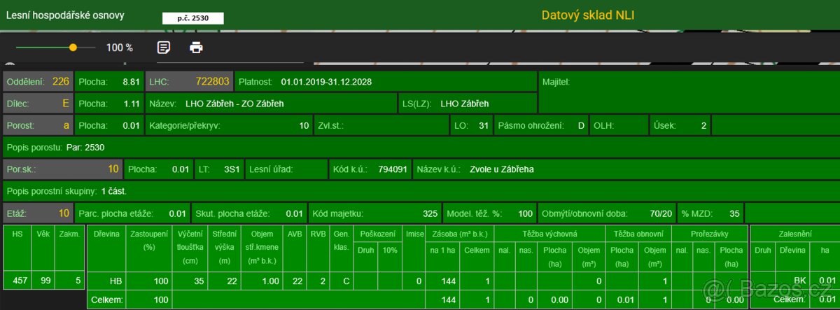 Prodám lesní pozemky v k.ú. Zvole u Zábřeha - 9