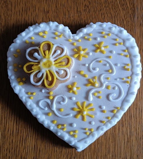 Dekorační perník, velké srdce - 9