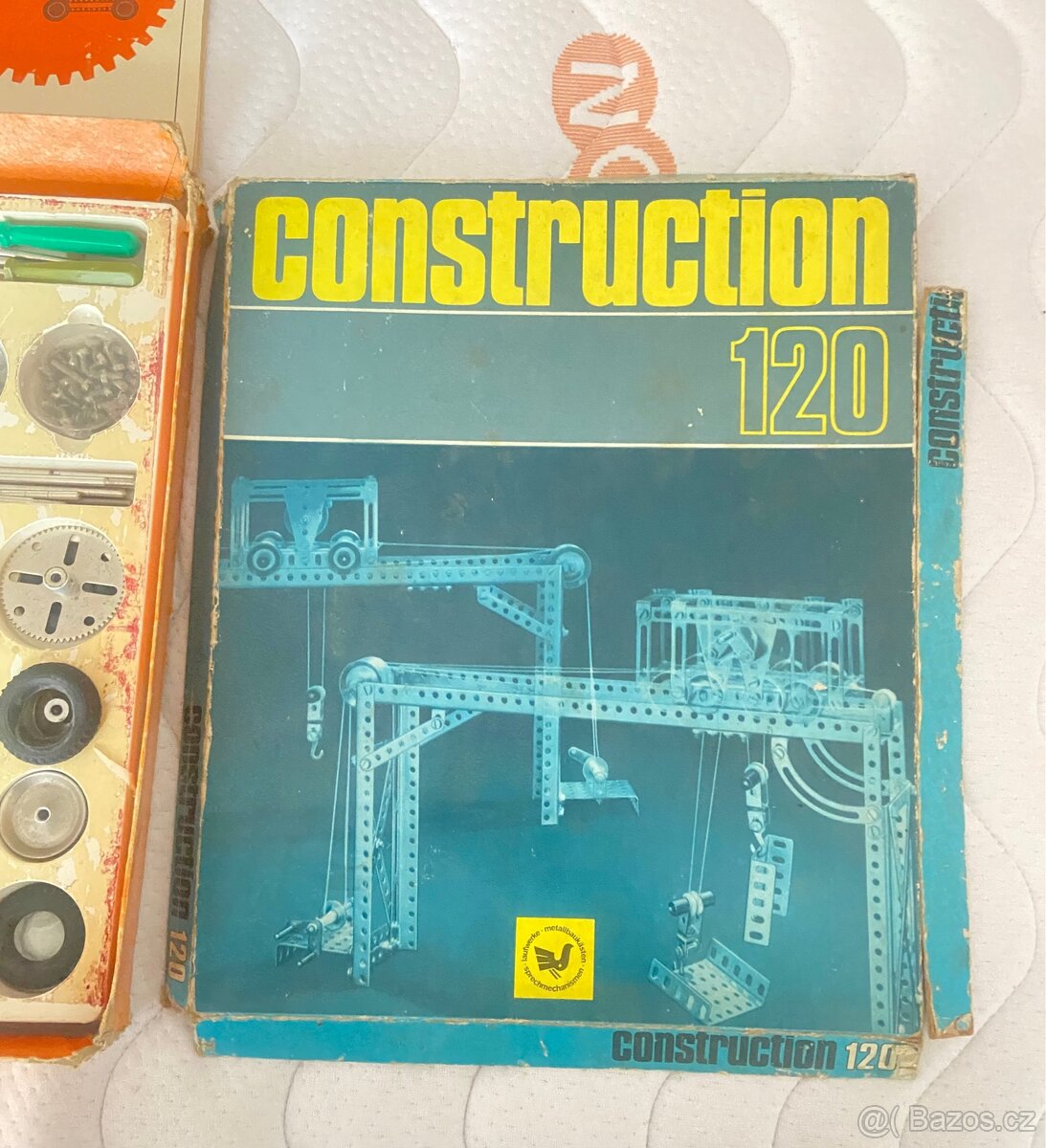 🧰 Kovová stavebnice Construction 100–120 – retro sada - 9