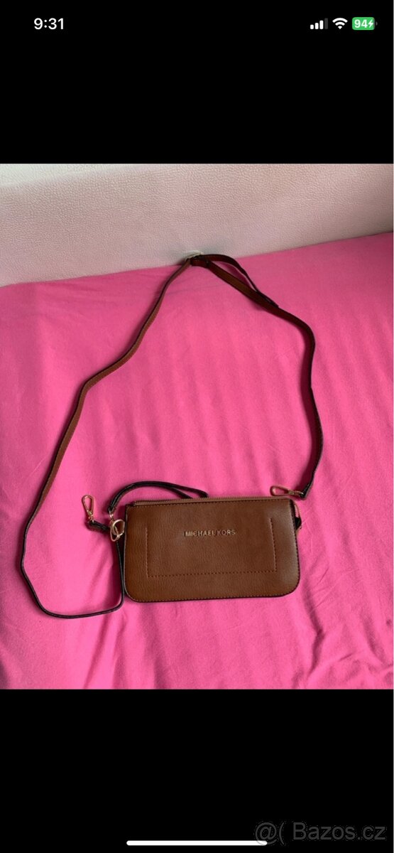Krasna hneda kabelka Michael Kors - 9