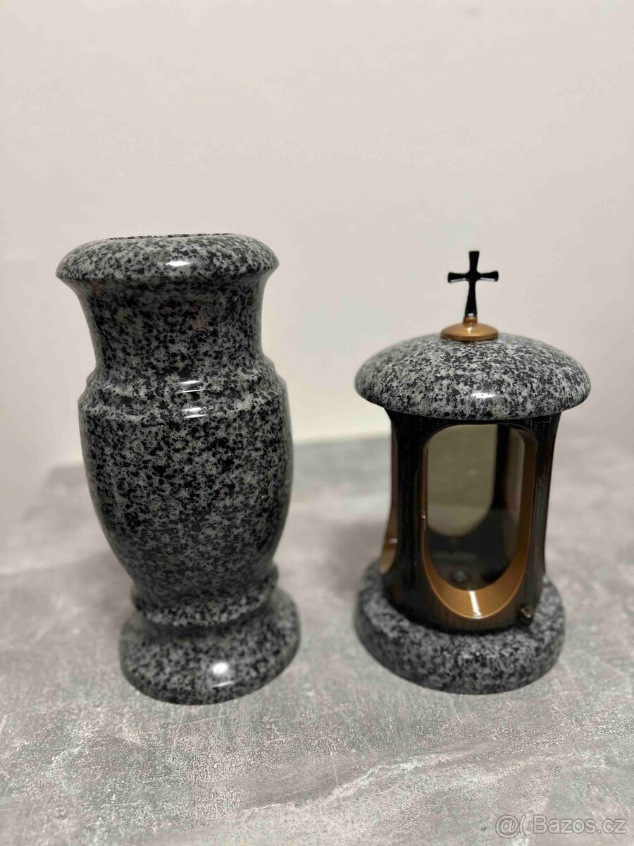 Granitové výrobky – váza, lampy, dekorativní koule - 9