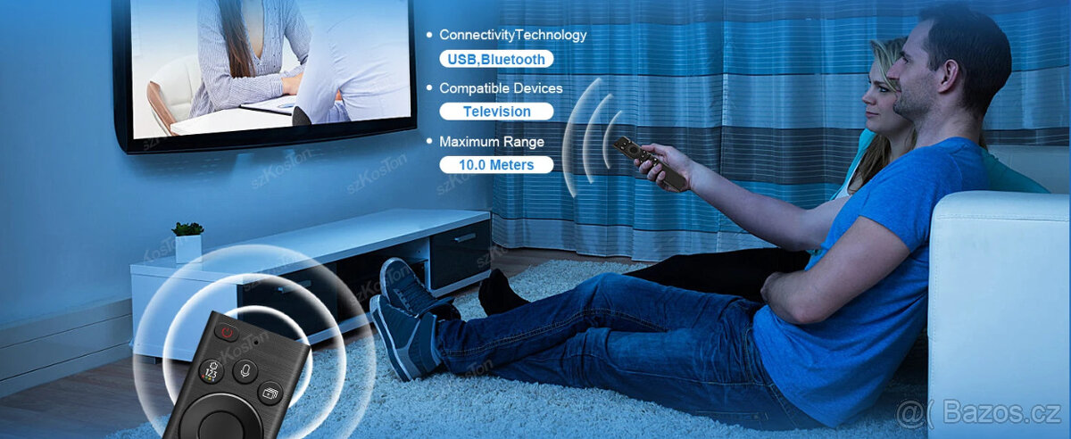 Dálkový ovladač pro Tv SAMSUNG solární nabíjení a hlas.ovlád - 9