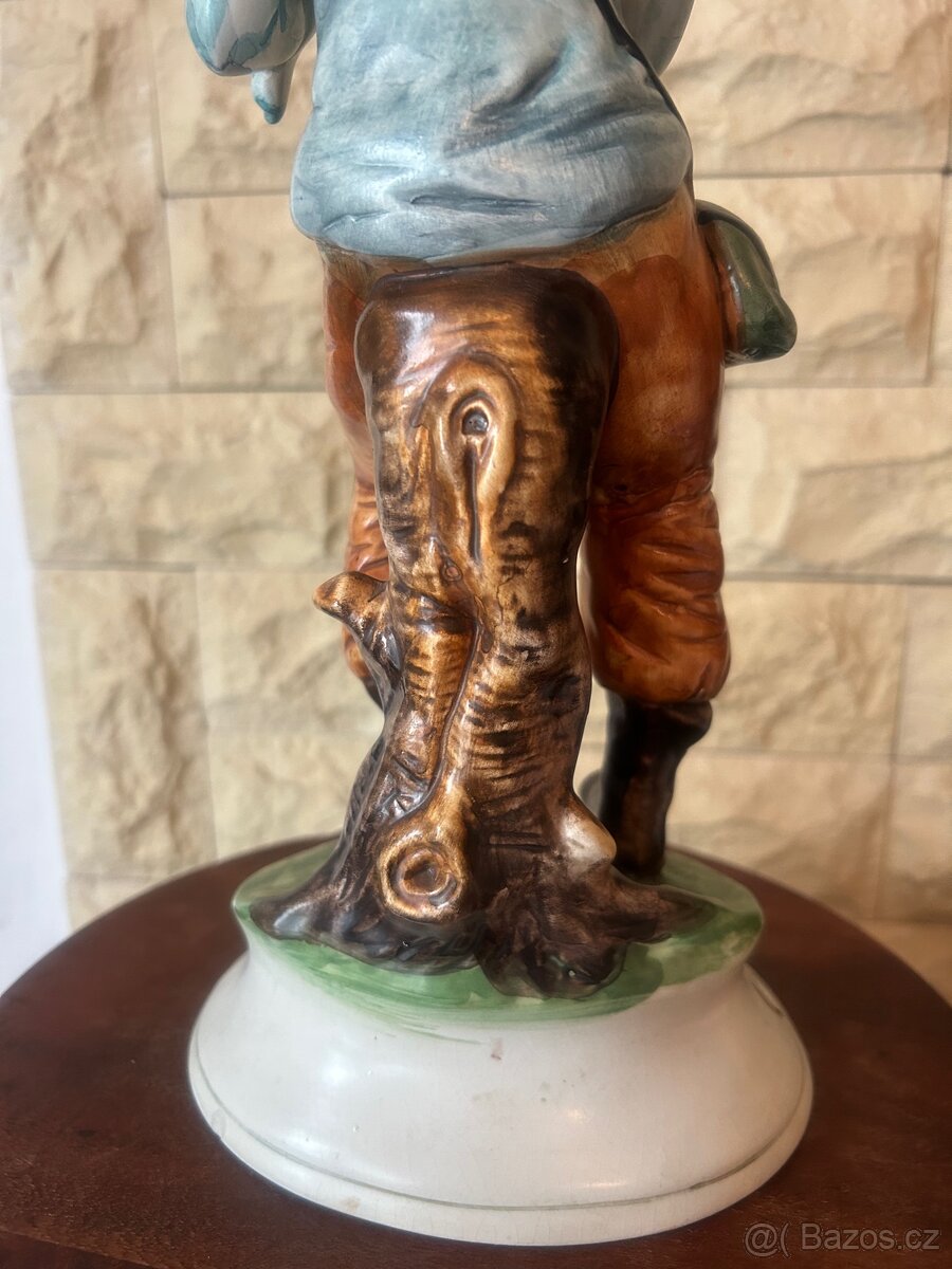 Porcelánová italská soška Capodimonte,značená 37cm - 9