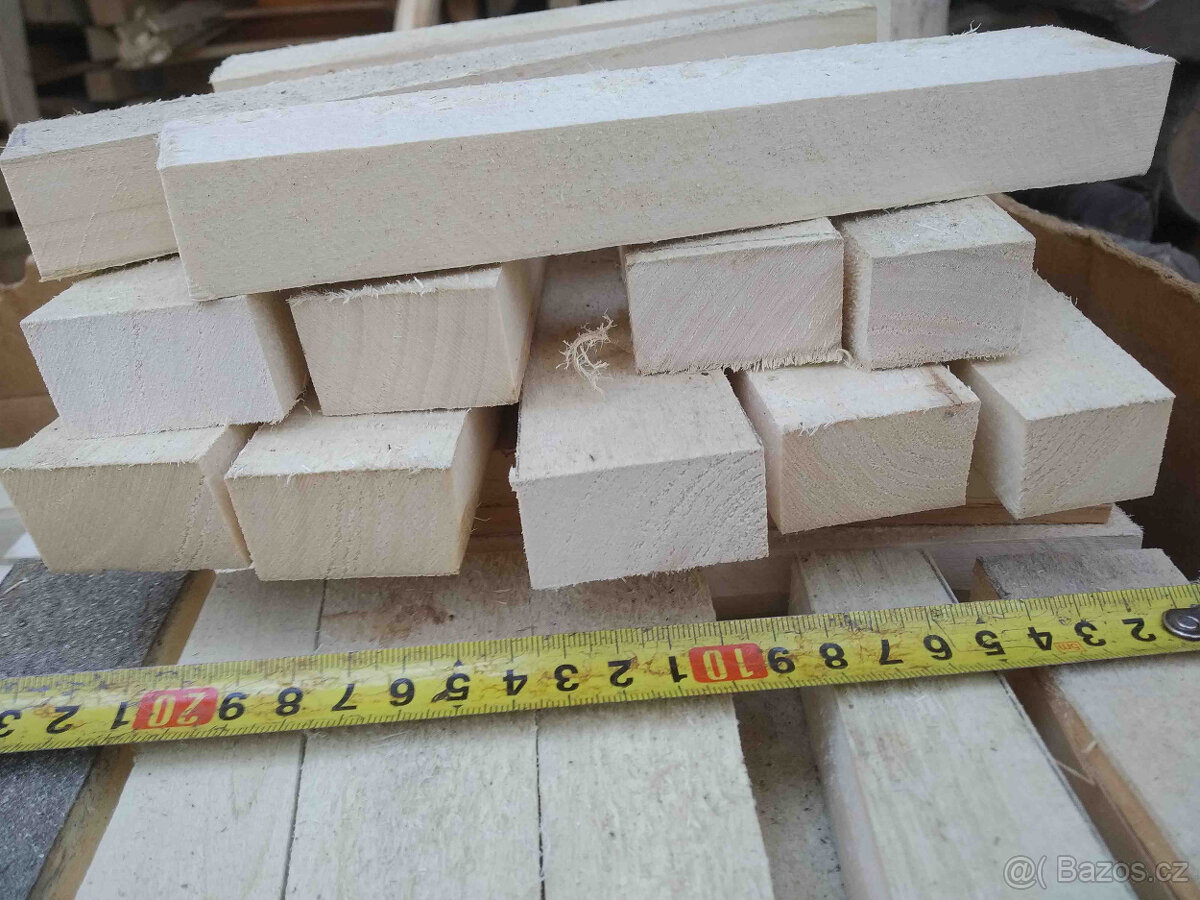 Lipové hranolky na figurky, různé rozměry na přání - 9