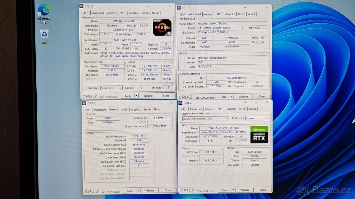 ❰ Herní PC | RYZEN 5 5500, RTX 4060, 16GB RAM, SSD 1TB ❱ - 9