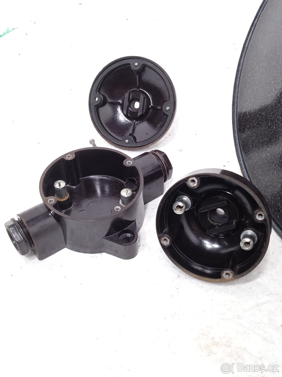 Lustr - Smaltované stropní retro světlo - 9