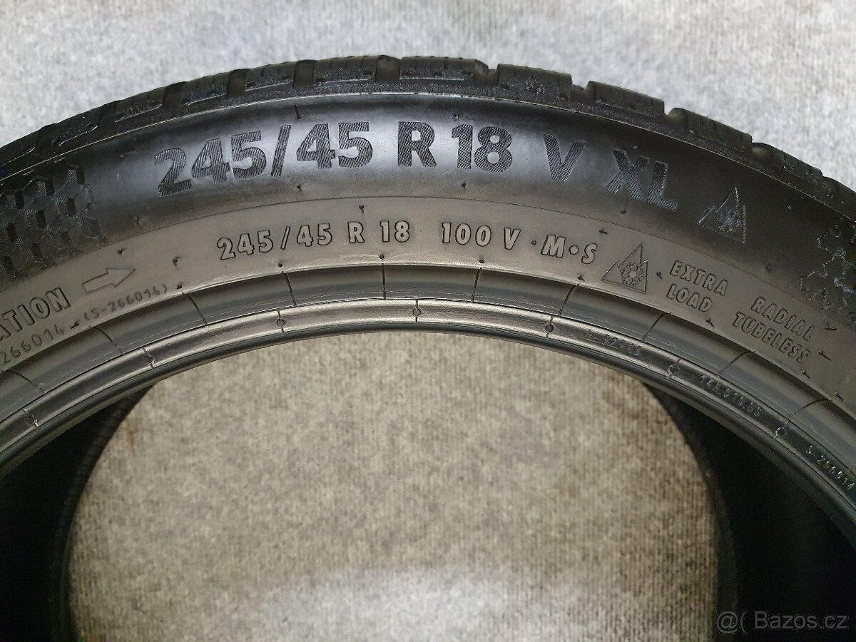 4x -- 245/45 R18 Zimní pneu Continental WC TS870P -- - 9