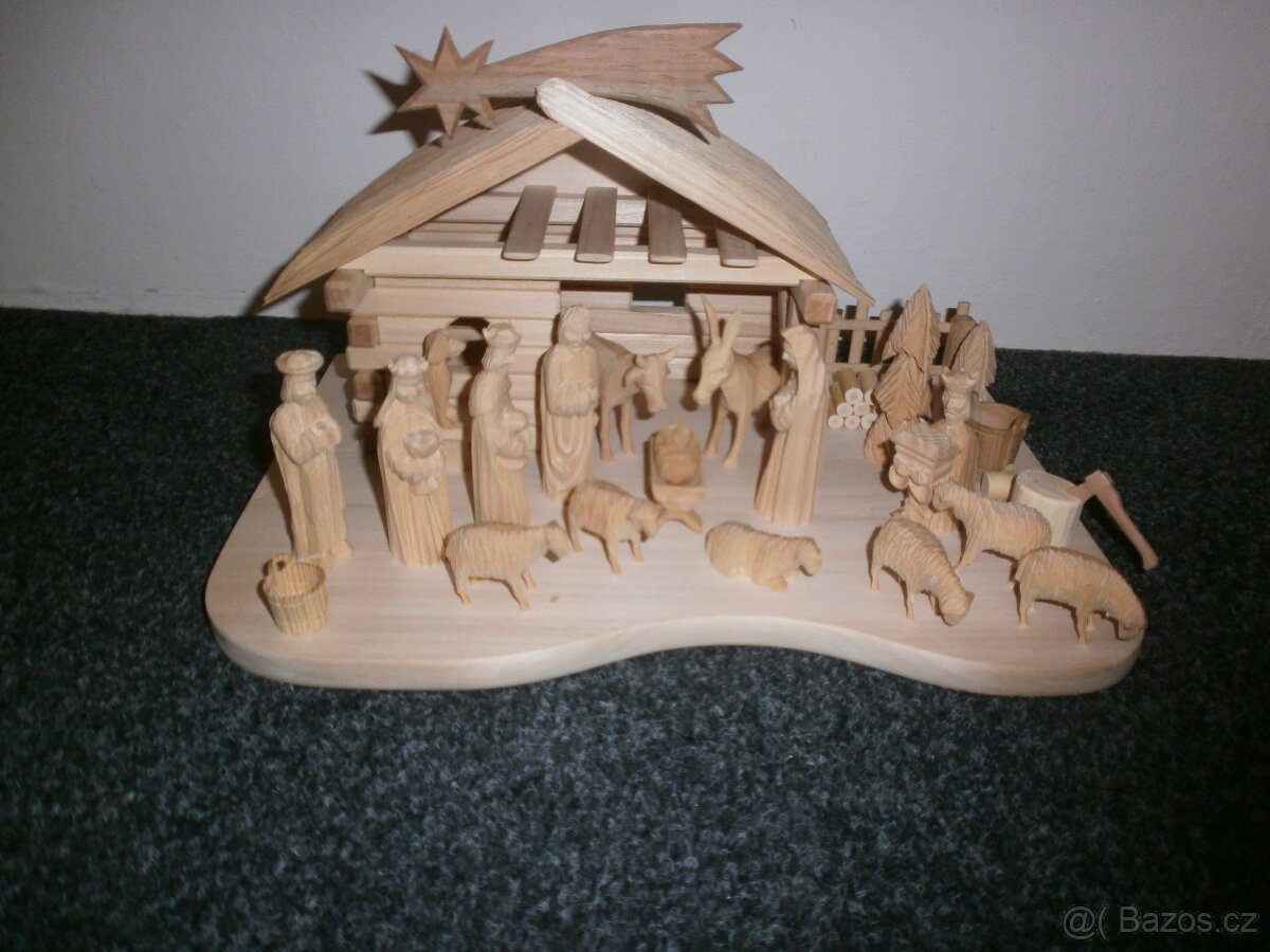 betlém z lipového a smrkového dřeva 14a4 - 9