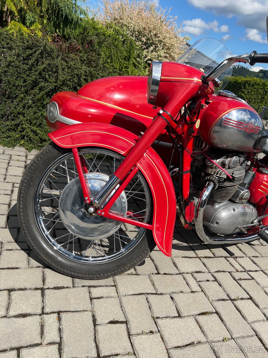 Prodam Jawa 500/2 0HC se sidecarem s doklady TP/STK 4 roky - 9