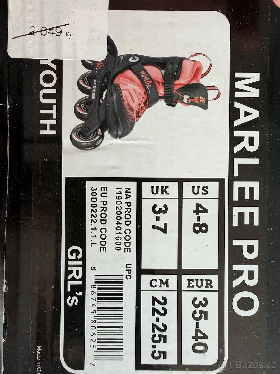 Dívčí inline brusle K2 Marlee Pro (vel. 35-40) - 9