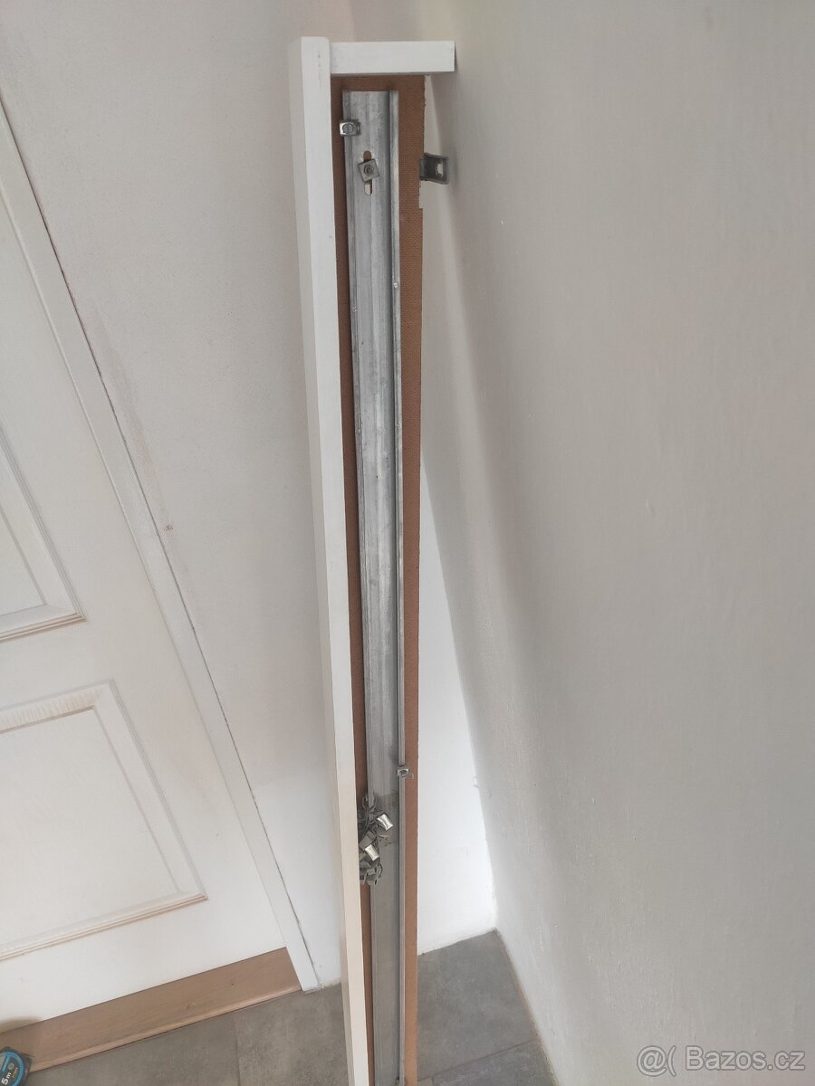 RETRO Garnýže / Garnýž na závěsy záclony dřevěné bílé - 9