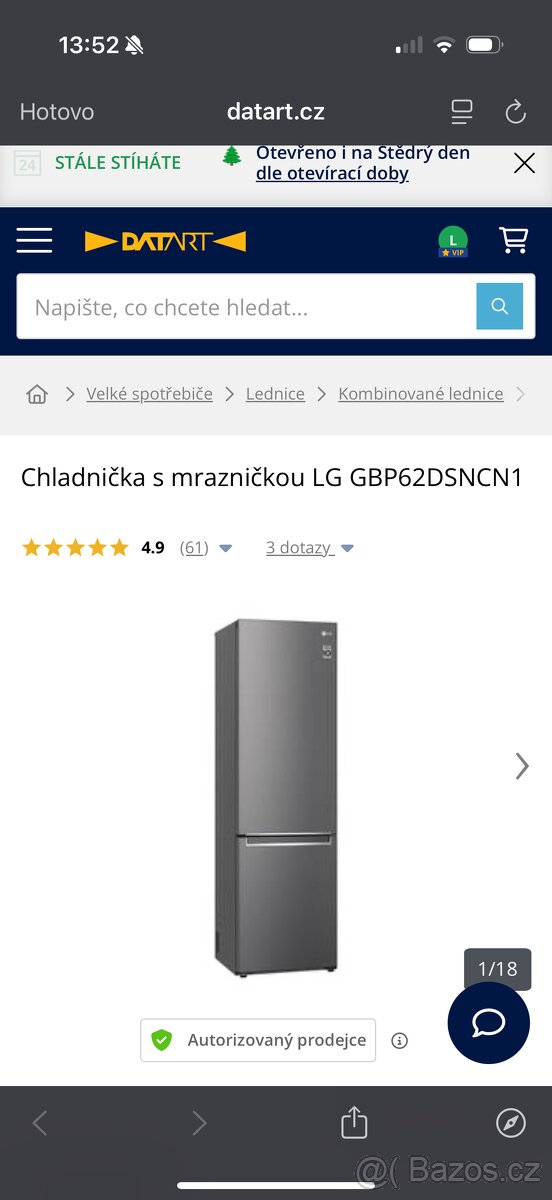 Lednice Smart LG - 2 a půl roku stará - 9