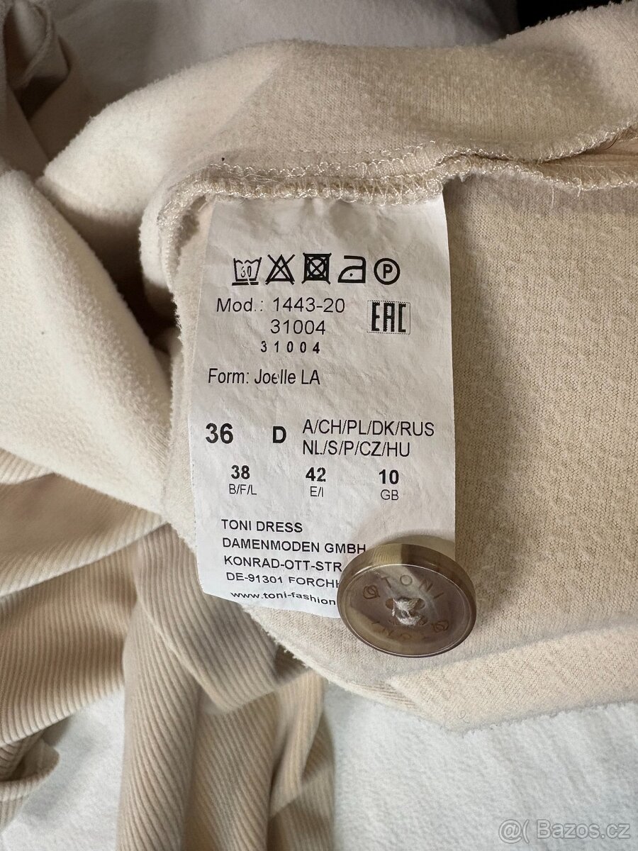 Béžová manšestrová košile TONI | Shacket | elastická | vel. - 9