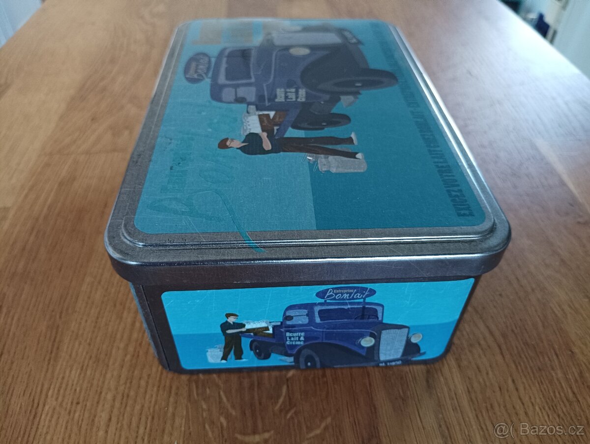 PLECHOVÁ KRABIČKA MASSILLY BONLAIT FRANCIE - 9