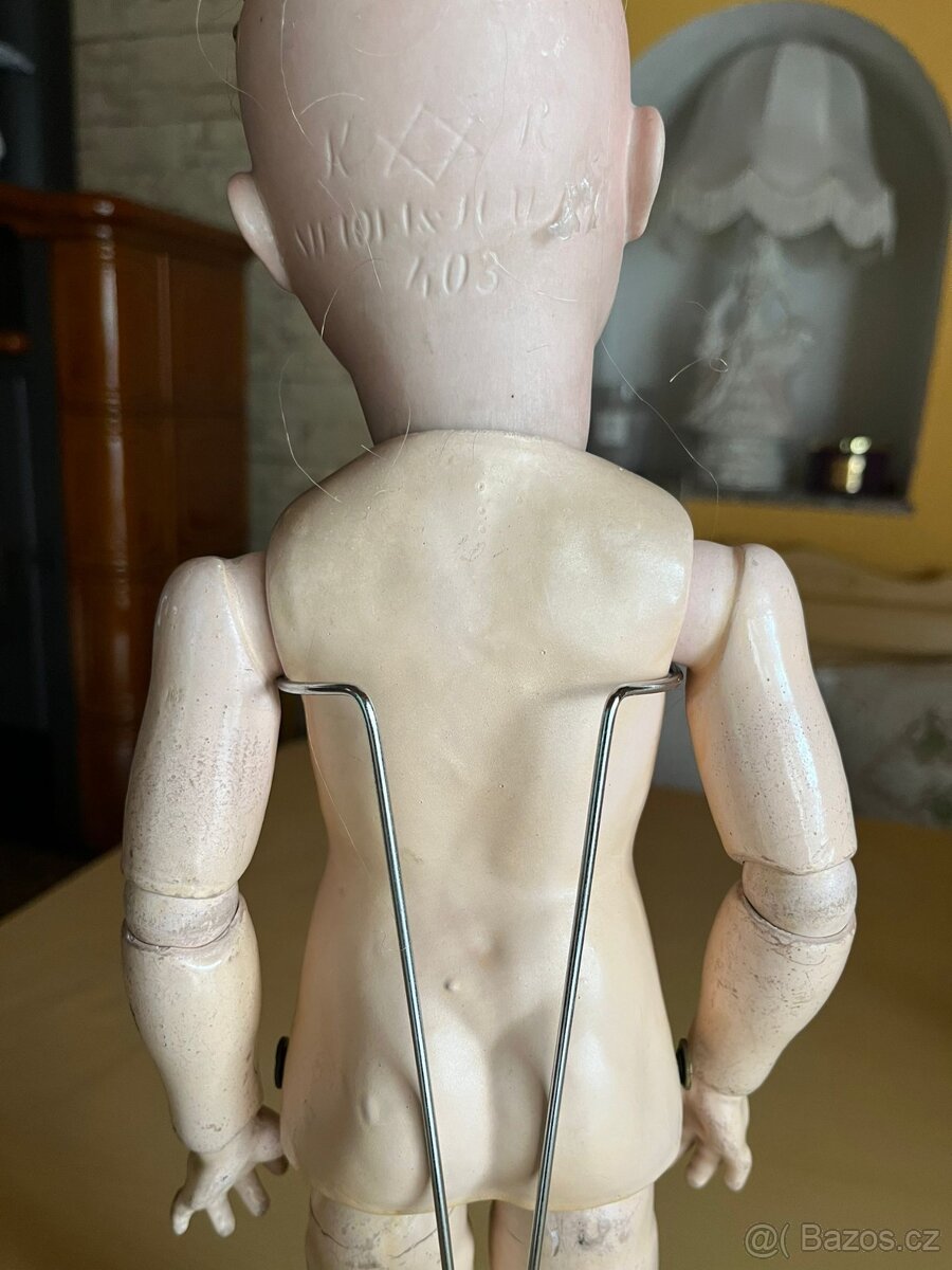 Starožitná panenka SIMON HALBIG - poloautomat - 9