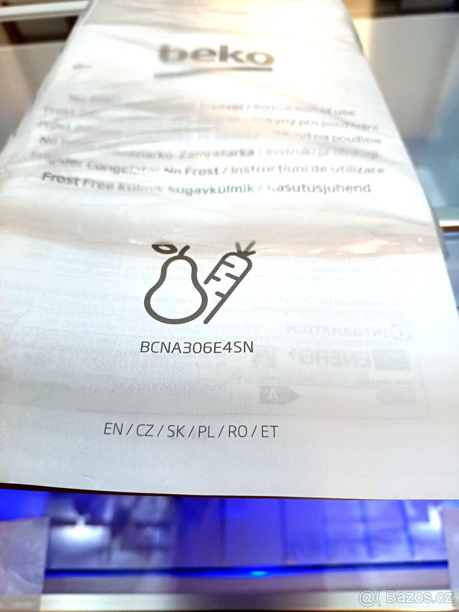 Nová vestavná lednice Beko, 193 cm, ZÁRUKA BCNA306E4SN - 9