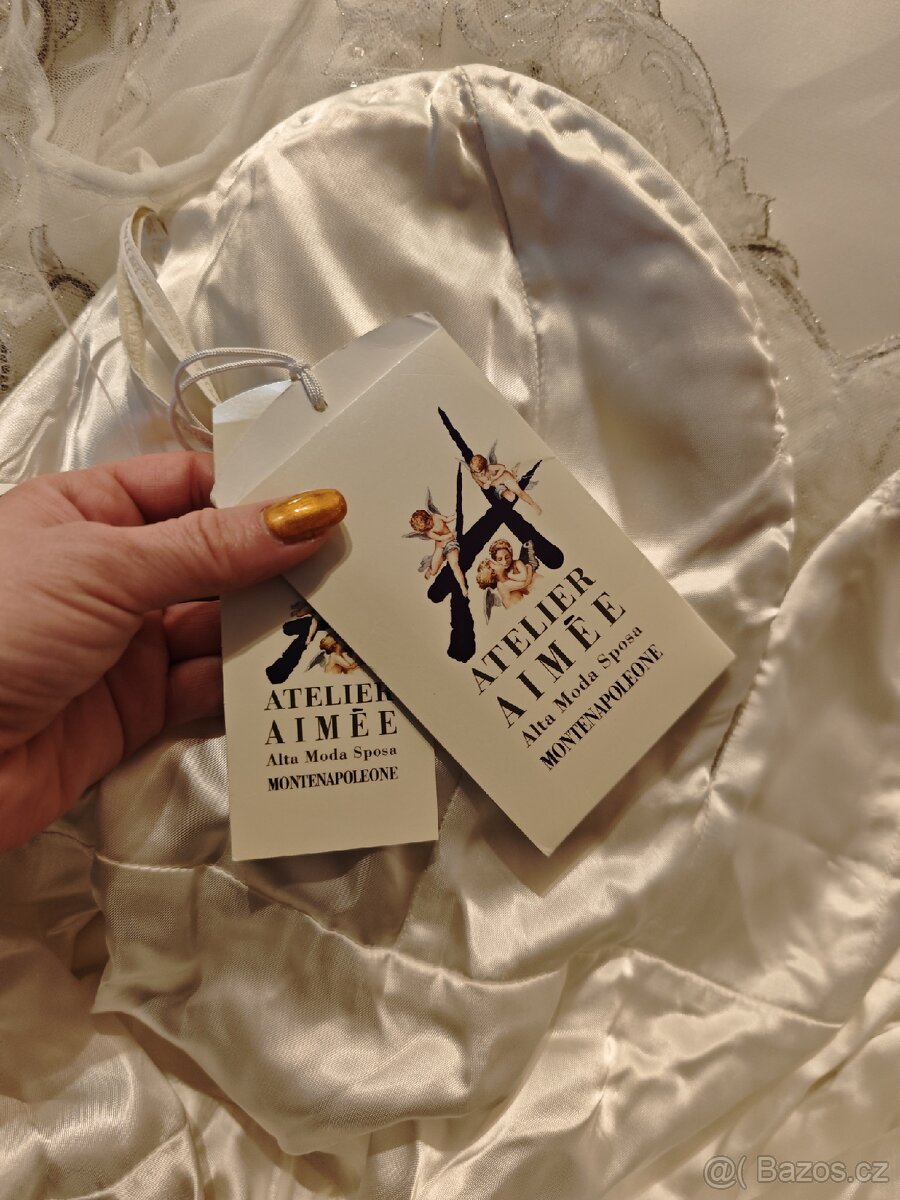 Svatební šaty S/M - 9