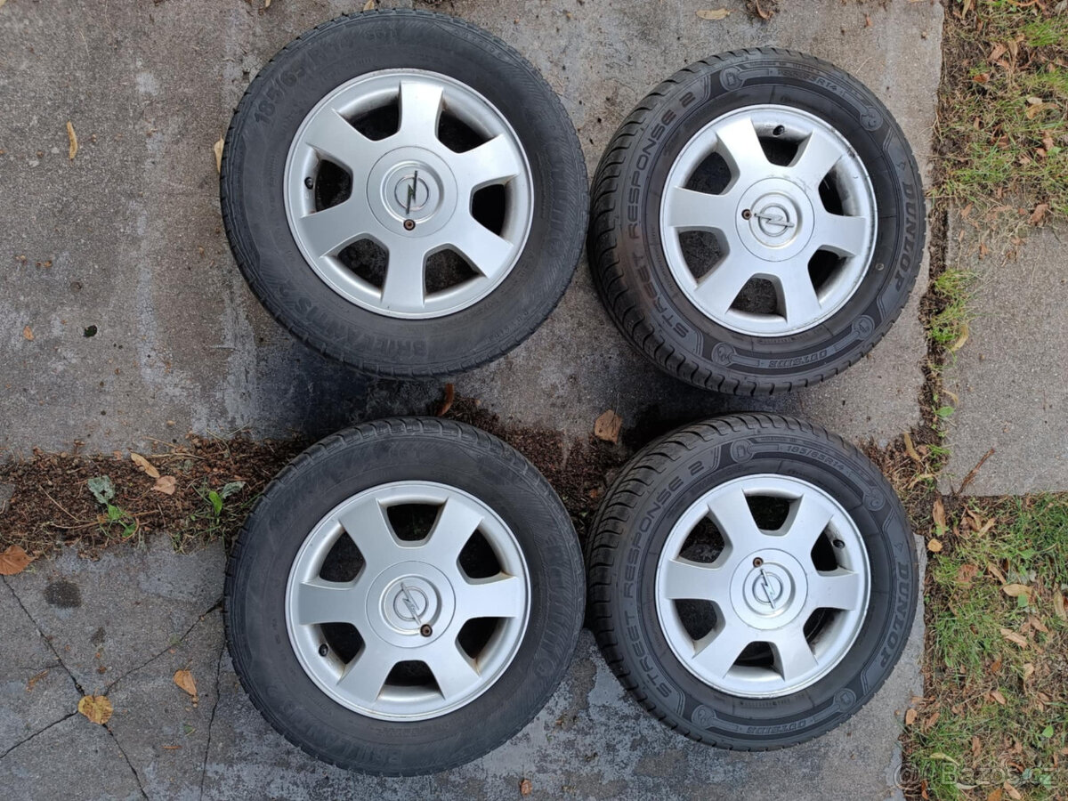Kola + pneu 5Jx14 ET39, 185/65 R14 86T - vhodné pro Opel - 9