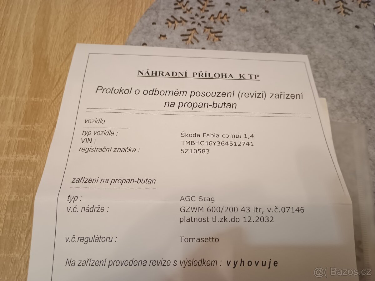 Fabia combi 1,4 LPG,r.v 2005 - 9