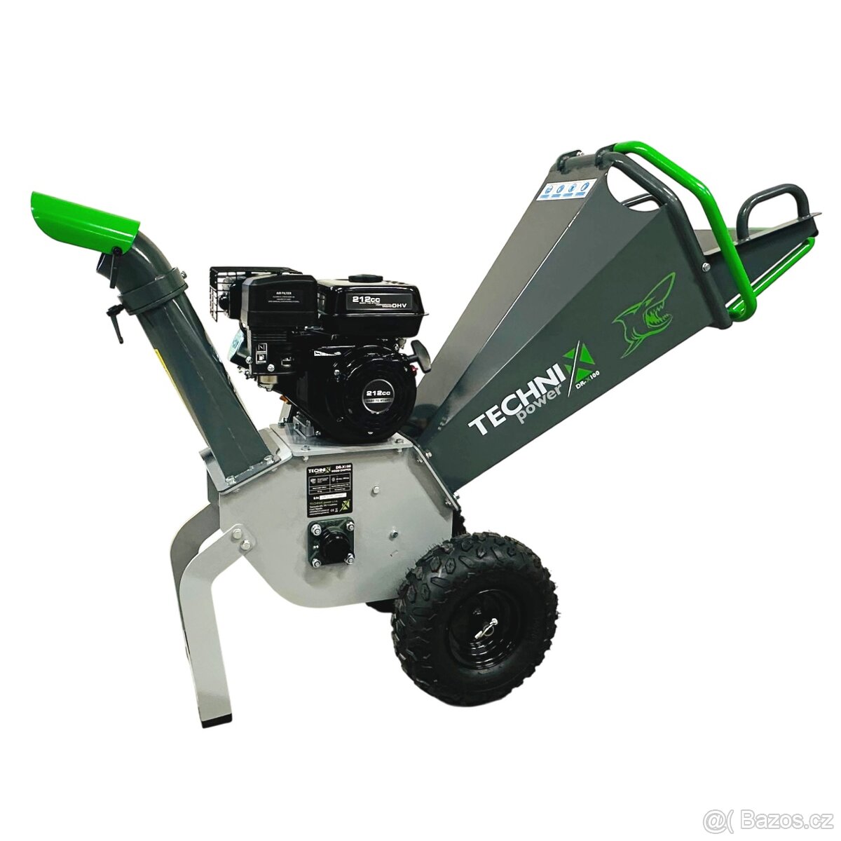 Benzínový drtič větví do 10 cm -TECHNIX DR-X100 - 9