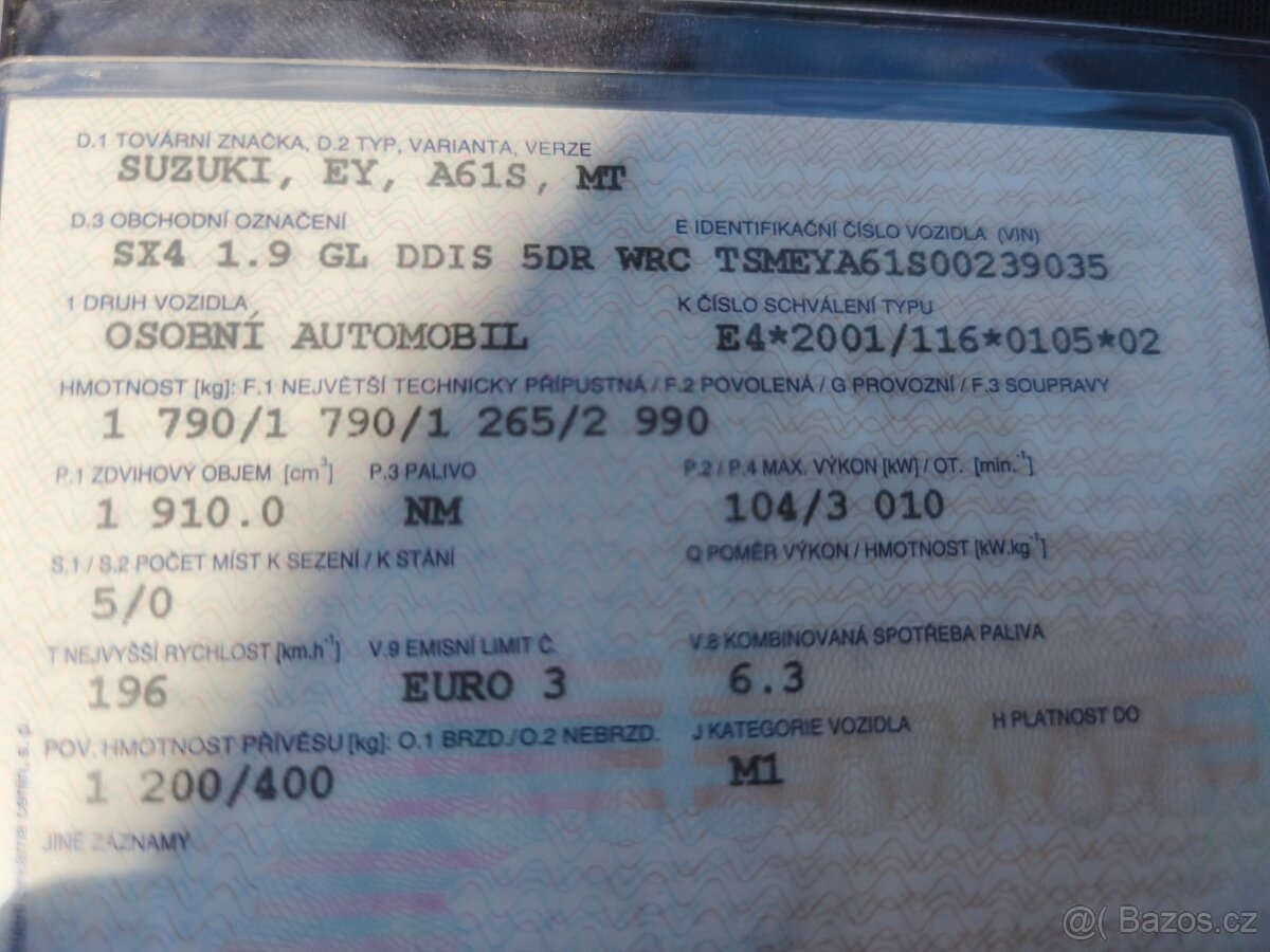 Suzuki SX4 1.9 DDiS WRC r.v. 2008 - 9