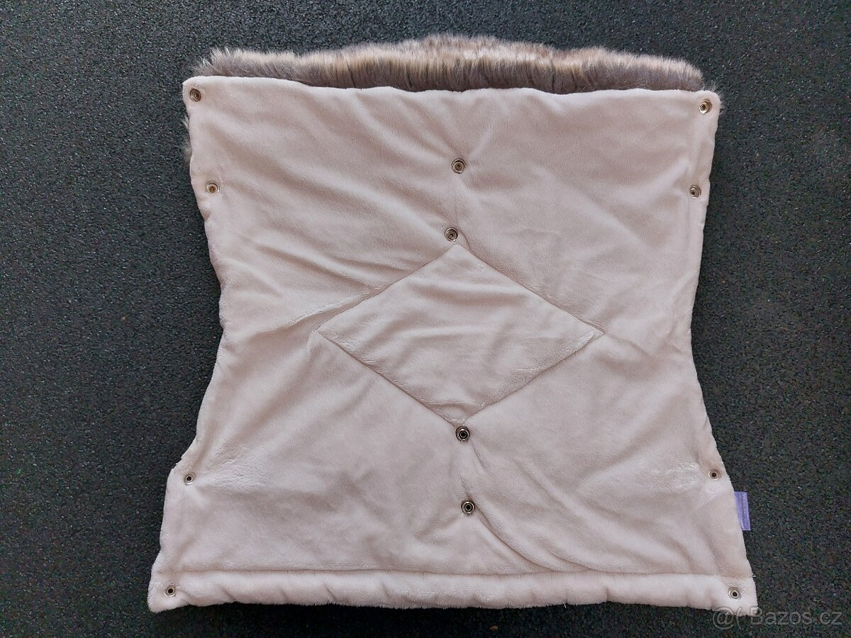 Zimní fusak + rukávník Jukki Mocha - hnědošedé - 9