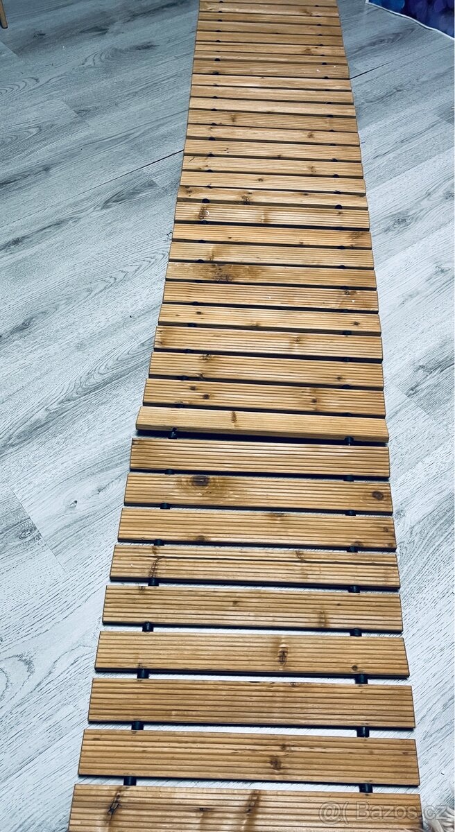 Dřevěná cesta, chodník na zahradu 245x43 - 9