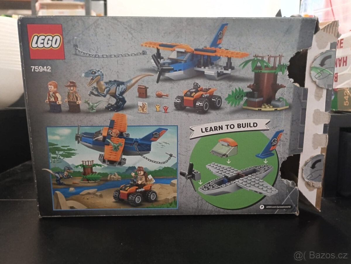 LEGO Jurassic World 75942 Velociraptor: Biplane Rescue Missi - 9