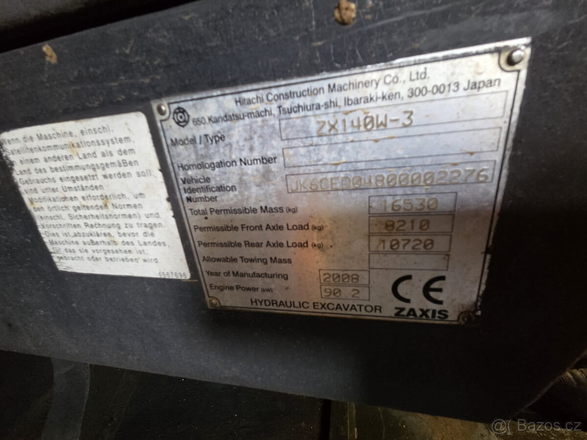 Hitachi ZX 140W-3 - 9