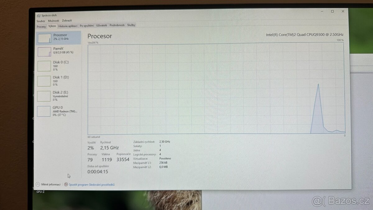 ASUS P5E3 + Intel Core 2 Quad Q9300 (4C/4T) - 9