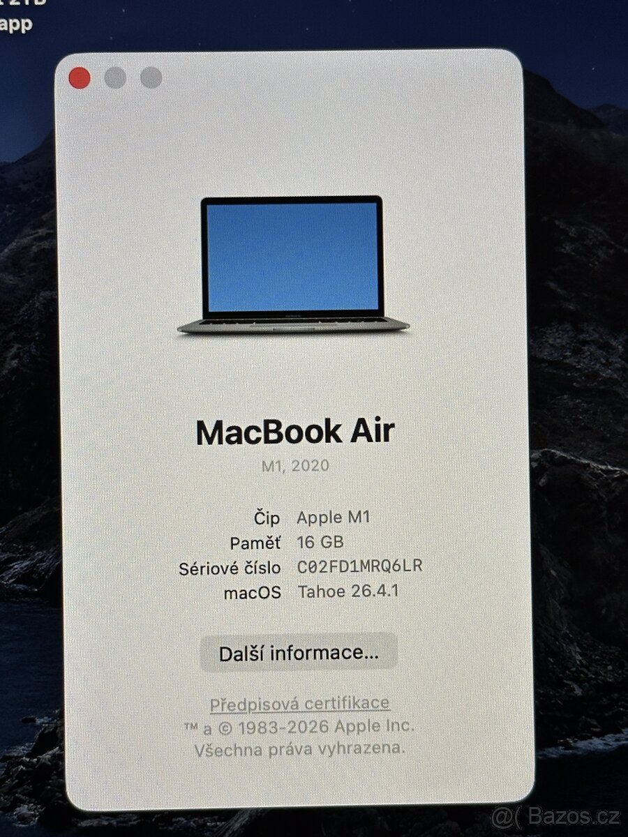 APPLE MACBOOK AIR 13” 2020 M1/16GB RAM/256GB - 9