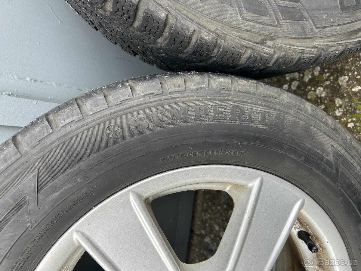Alu kola R16 5x112 + Zimní pneu 205/65/16C Nokian, Semperit - 9