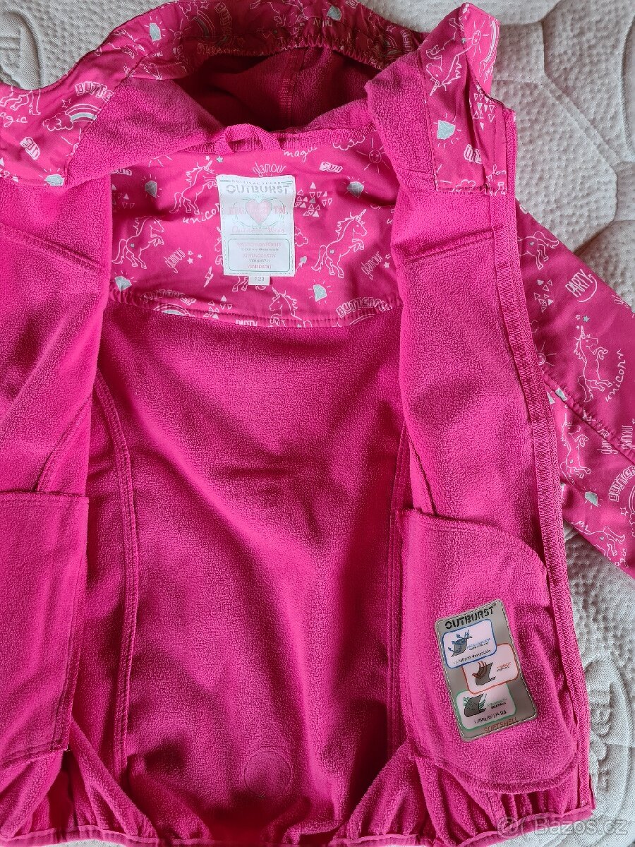 Jarně podzimní bundičky vel.120, 122, 128 - 9