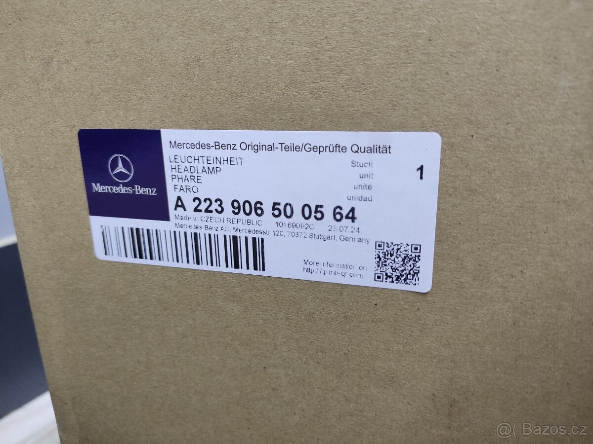 Mercedes Benz S-Class 223 digital light světlo - 9