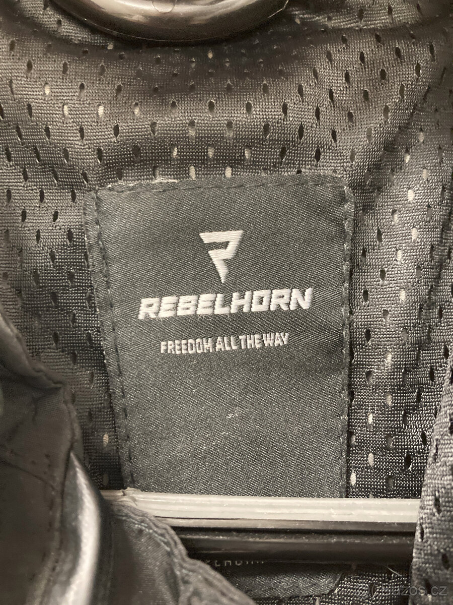 Dámská moto bunda REBELHORN Hiflow IV černo-stříbrno-růžová - 9