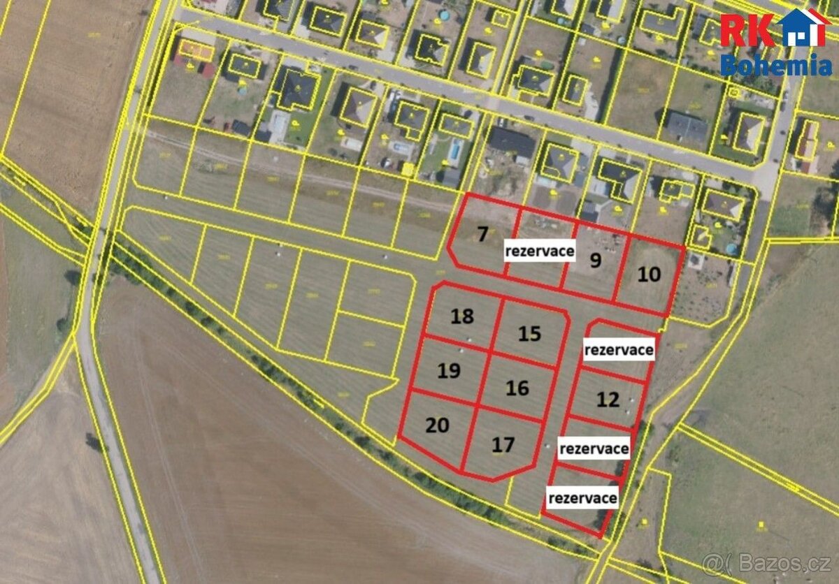 Prodej pozemku pro výstavbu rodinného domu v obci Rožďalovic - 9