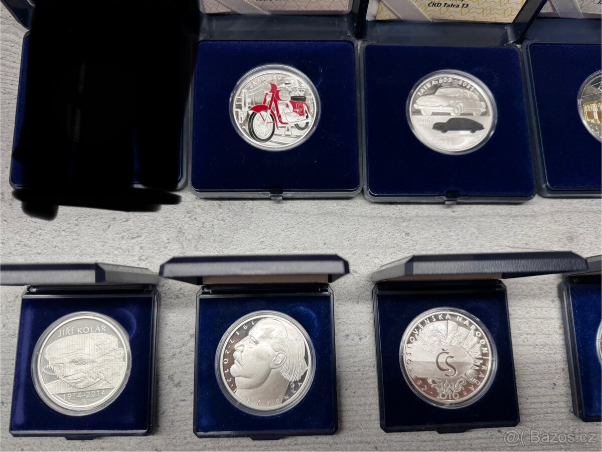 Stribrne mince 500kč čnb proof - 9