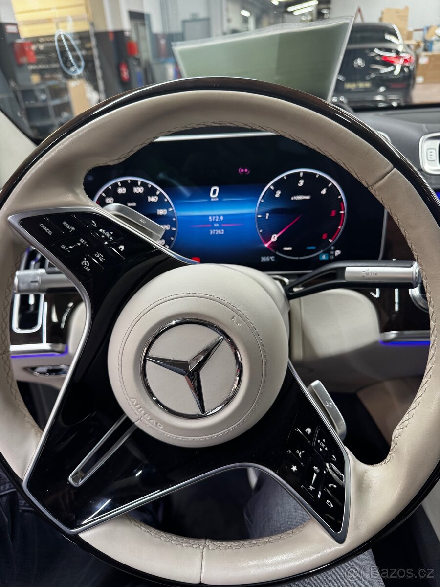 Mercedes S 450d long, 4 matic, natáčecí zadní náprava - 9