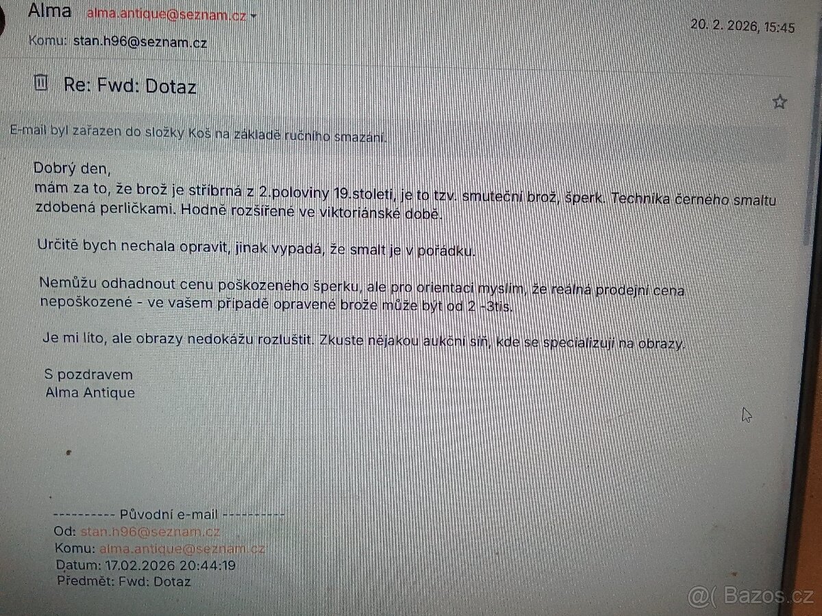 Stříbrná brož - 9