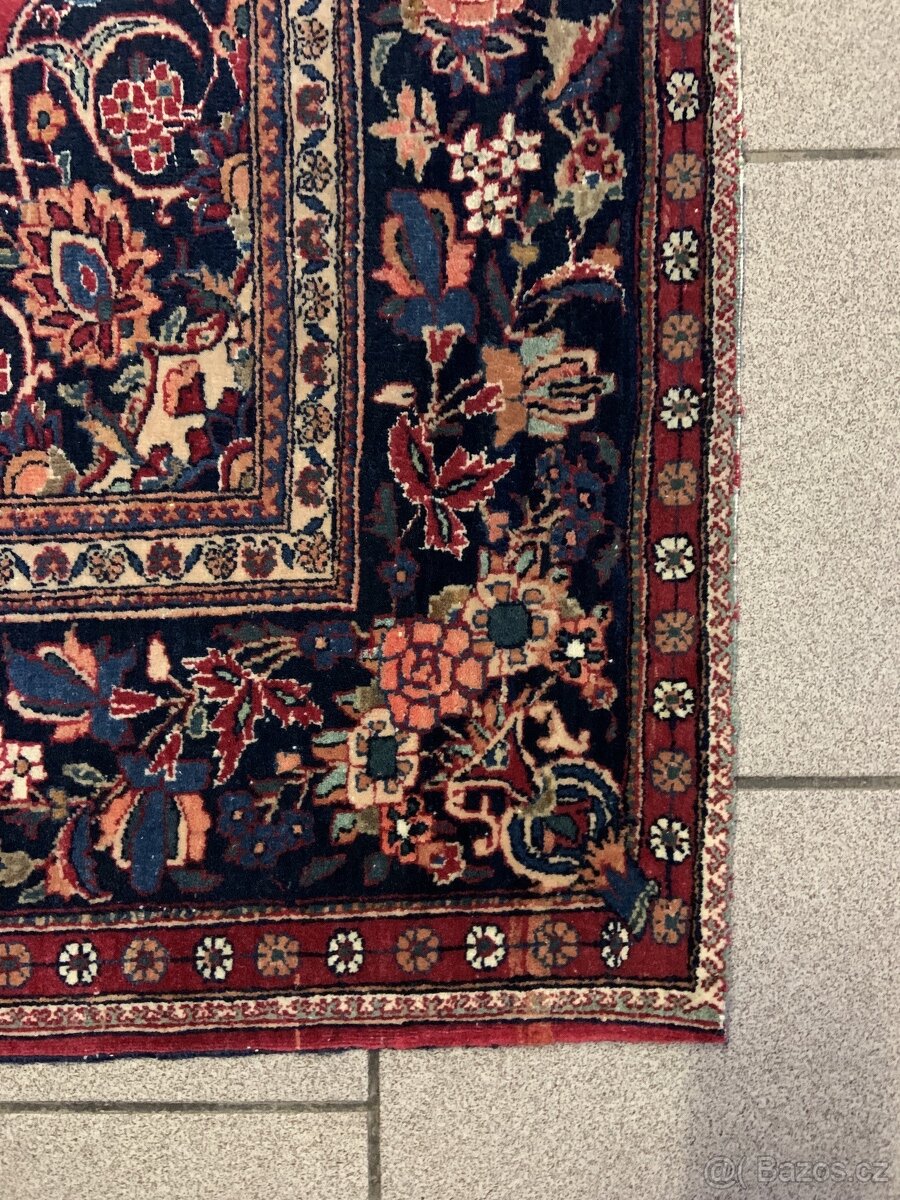 Perský starožitný figurální TOP koberec 198x130 - 9