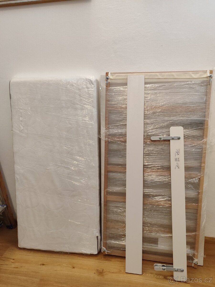Dětská postýlka IKEA Sundvik + matrace + povlečení - 9