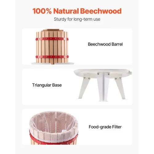 VEVOR 3,2 Gal/12L lis na ovocné víno - 9