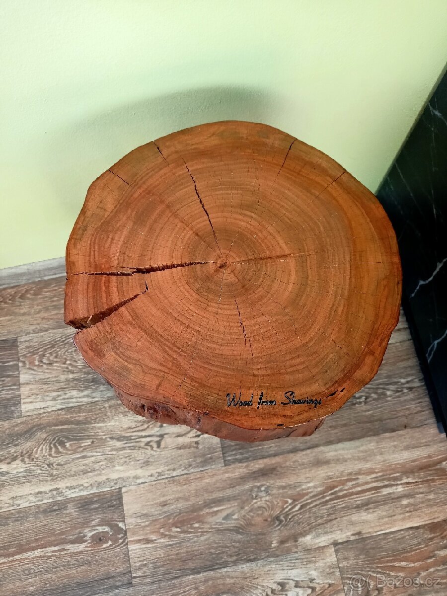 Stolek, stolička, třešeň,masiv, dekorace,doplněk, doplňky - 9