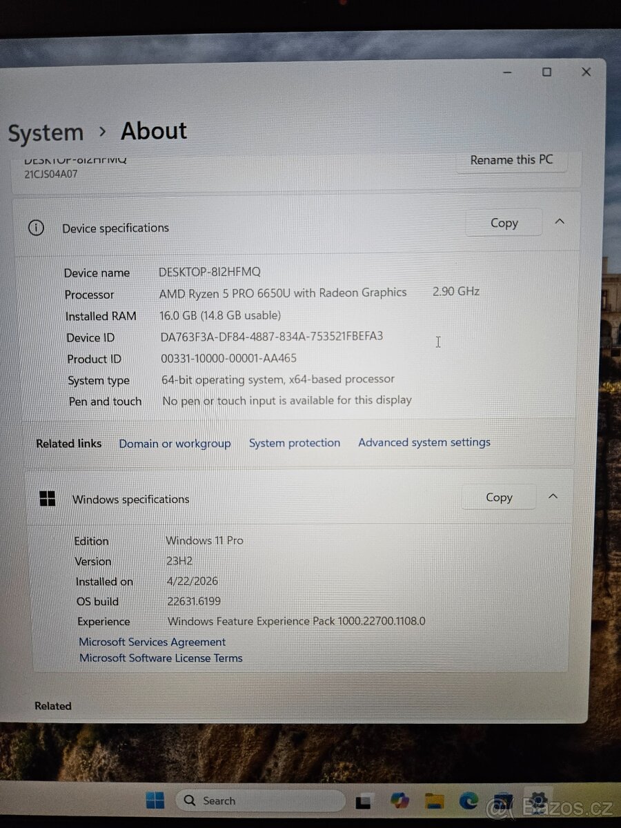 Lenovo ThinkPad T16 Gen 1 - 9