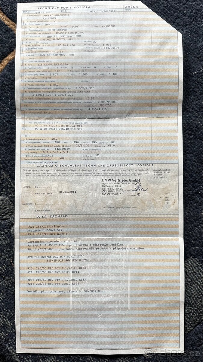 BMW F10 525 D X drive M paket 05/ 2014 facelift - 9