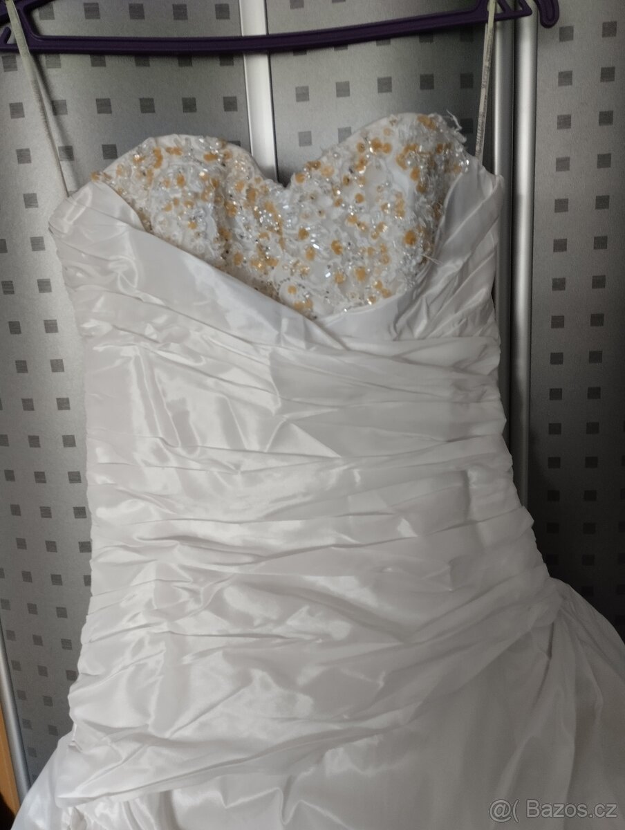 Svatební šaty vel S - 9
