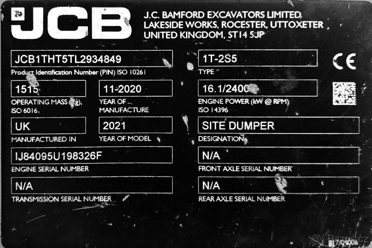 Kolový dumper JCB 1T-2 S5 - 9