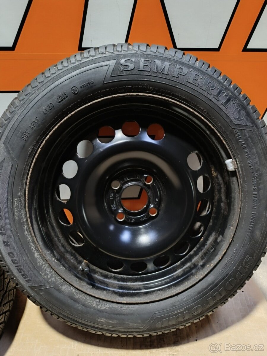 Kola na Opel Astra 4x100 ET35 zimní pneu 195/60R15 - 9
