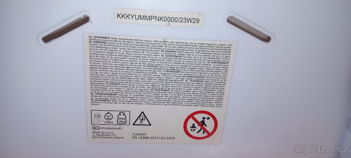 Jídelní židlička Kinderkraft - 9