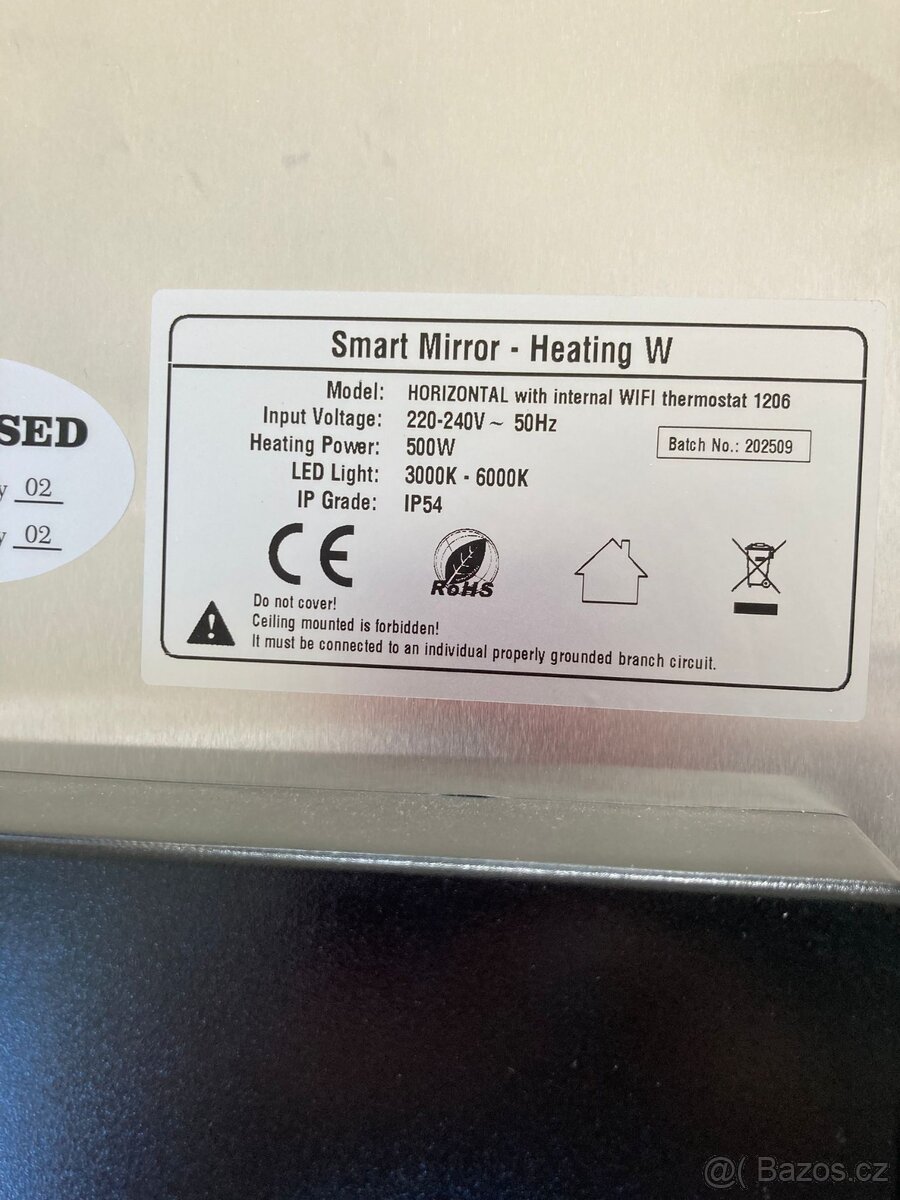 Topné zrcadlo 500W WIFI - 9